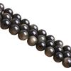 Cuentas sueltas de obsidiana dorada natural de cristal Mingdu, accesorios de joyería DIY, ojos 8A, piedra Yao plateada, productos semiacabados al por mayor