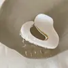 Acetato agarrar médio temperamento de alta qualidade cocar hairpin fêmea 2023 novo estilo pequeno volume de cabelo para trás cabeça tubarão clipe