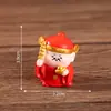 Figuras de los Cinco Dioses de la Riqueza para Año Nuevo y Festival de Primavera, artículos decorativos DIY, accesorios de bolsa sorpresa, decoraciones de paisajes en miniatura, pequeños adornos para escritorios e interiores de automóviles