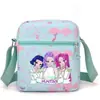 Bolsa Feminina Casual Fofa de Ombro Único Bolsa Transversal Infantil Nova Witcher Meninas Meninos Meninas Colorida Pequena Bolsa Quadrada