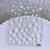 Estilo Ins Pegatinas para Uñas 5D en Relieve Caricatura Graffiti Flores Estéreo Moño Estilo Francés Pegatinas Navideñas para Uñas