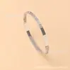 Pulsera de Acero de Titanio de Diez Diamantes de Moda Transfronteriza para Mujer, Pulsera de Acero Inoxidable Totalmente Incrustada, Joyería al por Mayor con Incrustaciones Completas de Diamantes