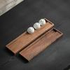 Estante de almacenamiento para tazas de té de nogal negro norteamericano, madera maciza, accesorios para ceremonia del té, juego de té para el hogar, kung fu, secado de tazas, almacenamiento de drenaje