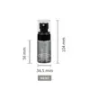Botella Portátil Rellenable con Spray Continuo 100ml Negra PET Botella Pequeña con Spray Hidratación Facial Botella con Spray Nano Ultra Fino