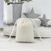 Fábrica direta de atacado de bolsa de flanela para joias, cosméticos, fone de ouvido, carregador portátil, armazenamento à prova de poeira, bolso para joias