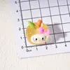 Manzana Brillante Gato Pegamento de Crema DIY Pinzas para el Cabello de Niños Gomas para el Cabello Materiales Hechos a Mano Ropa Sombrero Parche Accesorios
