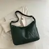 Bolsa de Ombro/Transversal Estilo Motociclista Garota Popular Retro Nicho Bolsa Croissant para o Dia a Dia Bolsa Estilo Preguiçoso Nova 2025