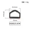 Hebilla de Plástico Tipo D de Fabricante Lista para Usar 10-50 mm Hebilla de Correa de Equipaje Semi-Circular Pentagonal Multi-Especificación Multicolor Resistente al Desgaste Hebilla de Cámara