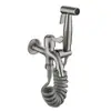 Set de Grifo Pistola de Rociado para Inodoro de Acero Inoxidable 304 Potenciador de Bidé Limpiador de Inodoro Compañero de Limpieza Descargador