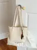 Bolso de mano tejido de patrón de nicho estilo coreano ins, bolso cesta de moda de gran capacidad, bolso de hombro y axila texturizado de moda