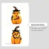Las Decoraciones de Calabaza de Halloween Dowmoo Están Hechas de Resina Sólida de Alta Calidad con Textura Realista de Grano de Madera de Calabaza