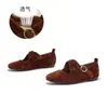 Zapatos Mary Jane con Plantilla de Piel de Oveja de Primera Capa 2026 Primavera Nuevos Zapatos de Cuero Genuino de Moda Cruzada para Mujer Que No Cansan los Pies