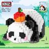 Serie de Bloques de Construcción Bloques de Construcción Chinos Figura de Panda Gigante Huahua Regalo Educativo Ensamblaje Juguetes de Bloques de Construcción de Partículas Pequeñas Venta al por Mayor