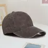 Chapéus Lavados Estilo Coreano para Uso Externo Venda por Atacado Personalizada Proteção Solar de Verão Chapéus Vintage Viseiras Bordadas
