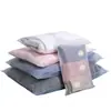 Bolsas con cierre de cremallera de PE esmerilado en stock, bolsas de plástico autosellables personalizadas para almacenamiento de calcetines y ropa, bolsas de embalaje para ropa al por mayor