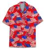 Amazon Comercio Exterior Transfronterizo Golden Retriever Camisa Estampada Digitalmente en 3D Vacaciones en la Costa Holgada Casual