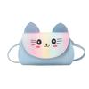 Bolsos para Niños 2025 Nuevo Dibujo Animado Lindo Gatito Colorido Bolso Mensajero de Hombro Accesorios para Bebé Monedero para Niñas