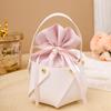 Bolsa de Dulces de Terciopelo para Boda, Caja Creativa de Cuero de Alta Gama para Dulces de Boda, Bolsa de Tela, Caja de Regalo para Acompañamiento de Boda, Bolsa de Regalo