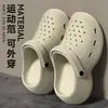 Zapatos de Plataforma con Agujeros de Suela Gruesa para Mujer, Nuevo Estilo Verano 2026, Antideslizantes, Cómodos, Resistentes a Olores, Modernos, Versátiles, Sandalias para Exteriores