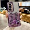 Adecuado para Realme 13Pro Funda de Teléfono Móvil con Brillo Arena Movediza Oso Violento Realmec67 Cubierta Protectora Anticaídas Realme V15