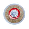 Roda de Arame Chato Escova de Aço Roda de Polimento para Máquina Removedora de Ferrugem Remoção de Ferrugem Polimento Lixamento PCP 200mm