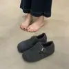 Zapatos Birkenstock con Suela Gruesa, Aumento Interno de Altura, Forrados de Felpa para Mujer en Otoño e Invierno, Zapatos Cálidos Peludos Nuevos, Zapatos de Algodón, Zapatos Birkenstock Grises, Botas de Nieve