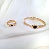 Anillo Celebrous de Internet Pulsera para Mujer Estilo Integrado Japonés y Coreano Moda Dedo Índice Simple Acero de Titanio Pulsera Simple