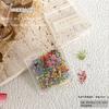 Rede vermelha com japonês fresco flores secas cor pétalas acessórios do prego acessórios do prego material misto diy