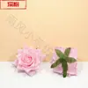 Cabezas de Flores de Rosa Artificiales (Ángulo Rosa) Ventas Directas de Fábrica Flores de Boda Diseño de Escena Exterior para Bodas Arco de Pared de Flores