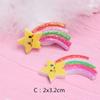 Resina brillo color unicornio accesorios DIY funda de teléfono crema accesorios de belleza colgante accesorios de joyería