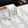 Adesivos adesivos de papel com padrão de árvore personalizados, etiquetas com acabamento fosco áspero, adesivos com logotipo de panificação feitos sob medida, adesivos à prova d'água