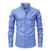 Camisas para Hombre Transfronterizas, Camisas de Manga Larga con Cuello Estampadas a Rayas de Alta Gama con Estiramiento en Cuatro Direcciones, Camisas para Hombre al por Mayor