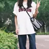 Camiseta Americana Retro de Manga Corta Más Vendida para Mujer, Nuevo Top Casual Versátil Holgado de Verano, Moderno