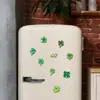 20 Peças de Ímãs de Geladeira de Trevo da Sorte de Quatro Folhas Magnético Macio Pequenas Plantas Frescas Adesivos Magnéticos Decorativos para Laptop Armário de Arquivos