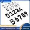 Placa de Nome Eletrogalvanizada Digital Pronta para Uso Carro 3D Plástico ABS Logotipo de Carro Logotipo de Texto de Hotel Sinalização de Carroceria Personalização