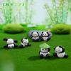 Micro Paisagem de Musgo Criativo Panda Travesso Saco Surpresa Decorações DIY Acessórios para Pendurar Mini Carro Pequenos Enfeites de Mesa