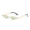 Jamie 8203 Gafas de Sol de Moda Callejera Estilo Europeo y Americano Protección UV Gafas de Sol Coloridas de Moda Irregulares Gafas de Sol sin Marco