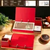 Ano do Carneiro 2027 Calendário de Mesa de Couro Personalizado de Ano Novo com Porta-Caneta Planejador Semanal Calendário Ornamento Calendário Semanal Personalizado