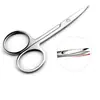 Tijeras para Pelos de Nariz de Acero Inoxidable Recortadora de Pelos de Nariz para Hombres Tijeras para Pelos de Nariz para Mujeres Tijeras Pequeñas de Punta Diagonal de Alta Gama para Belleza y Recorte de Cejas