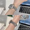 Adecuado para apple watch s789 generación nicho irregular metal acero inoxidable correa irregular