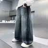 Jeans Estilosos de Personalidade Novos para Outono 2026 Crianças Meninos Crianças Médias e Grandes Bonitos Casuais Largos Calças Compridas Primavera Outono