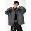 Otoño 2026 Nuevo Abrigo de Lana para Hombre Suelto Talla Grande Casual Atrevido Guapo Chaqueta de Lana Top para Hombre Talla Grande