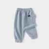 Pantalones de Bebé Primavera y Otoño Niños Delgados Cubrepañales para Niños y Niñas Otoño Casual Salida Entrepierna Abierta Pantalones Largos de Bebé