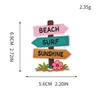 Patches Bordados Estilo Ins de Verão Feitos Sob Medida para Carros Esportivos, Pranchas de Surf, Chapéus Bordados em Computador, Bolsas, Roupas Patches DIY