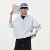 Nuevo producto de primavera y otoño: Chaqueta patchwork con cuello alto para hombre y mujer, marca de moda, prenda exterior dopamina elegante y versátil para adolescentes