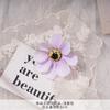 Cabeça de Girassol Solitário Flor Artificial Falsa Grampo de Cabelo DIY Guirlanda Atacado Decoração Casamento Retrô Corsage Adereços de Fotografia