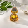 Ornatos populares de zodíaco rotativos de cristal, decorações de mesa de zodíaco rotativas, ornamentos artesanais rotativos de vidro