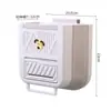 Estante plegable para basura estilo japonés, cubo de basura de cocina, papelera plegable de pared, nuevo estante para basura para el hogar