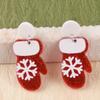 Cross-border Hot Christmas Snowflake Luvas Copo de água Brincos de acrílico Brincos Pequenos Brincos Simples Frescos Joias para Orelhas