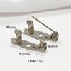 Metal blanco k pin ordinario broche de hierro perforado accesorios DIY multi-especificación hebilla de cintura adhesiva para ropa